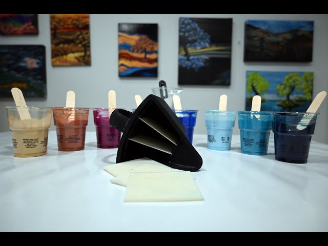 FINALLY Here! Game-Changing Adjustable Silicone Split Cup for Acrylic Pouring