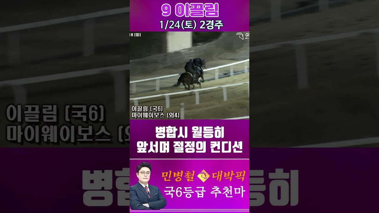 [서울 경마] 민병철 대박픽 2026년 1월 24일 토요 2R 추천마2 #경마 #horse #하이라이트 #automobile #한국마사회 #riding #뉴스 #게임
