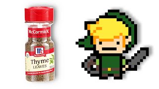 SONG OF THYME! i used thyme leaves to make music from zelda - song of time