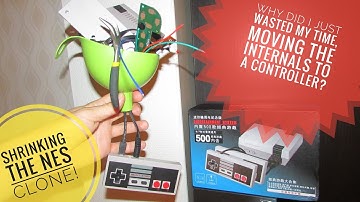 I mounted the internals from a Nintendo NES mini clone into a controller, this is not a how to!