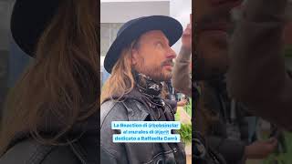 La reaction di Bob Sinclar al murales di Jorit dedicato a Raffaella Carrà 🩵