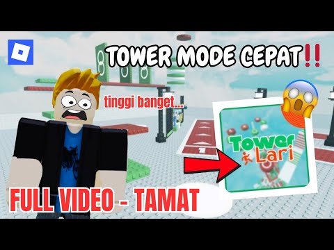 TOWER INI HARUS CEPAT BIAR GA JATUH‼️TOWER LARI ADA SHORTCUT ⁉️ TINGGI BANGET | ROBLOX INDONESIA