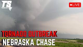 LIVE🔴 Tornado Outbreak Threat! Storm Chasing South/Central Nebraska