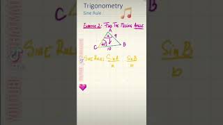 SINE RULE -Missing Angle | Trigonometry | Animated Revision Flashcard SINE RULE -Missing Angle | Trigonometry | Animated Revision Flashcard