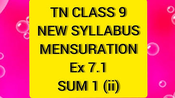 TN Samacheer 9 Maths Mensuration Ex 7.1 Sum 1(ii).