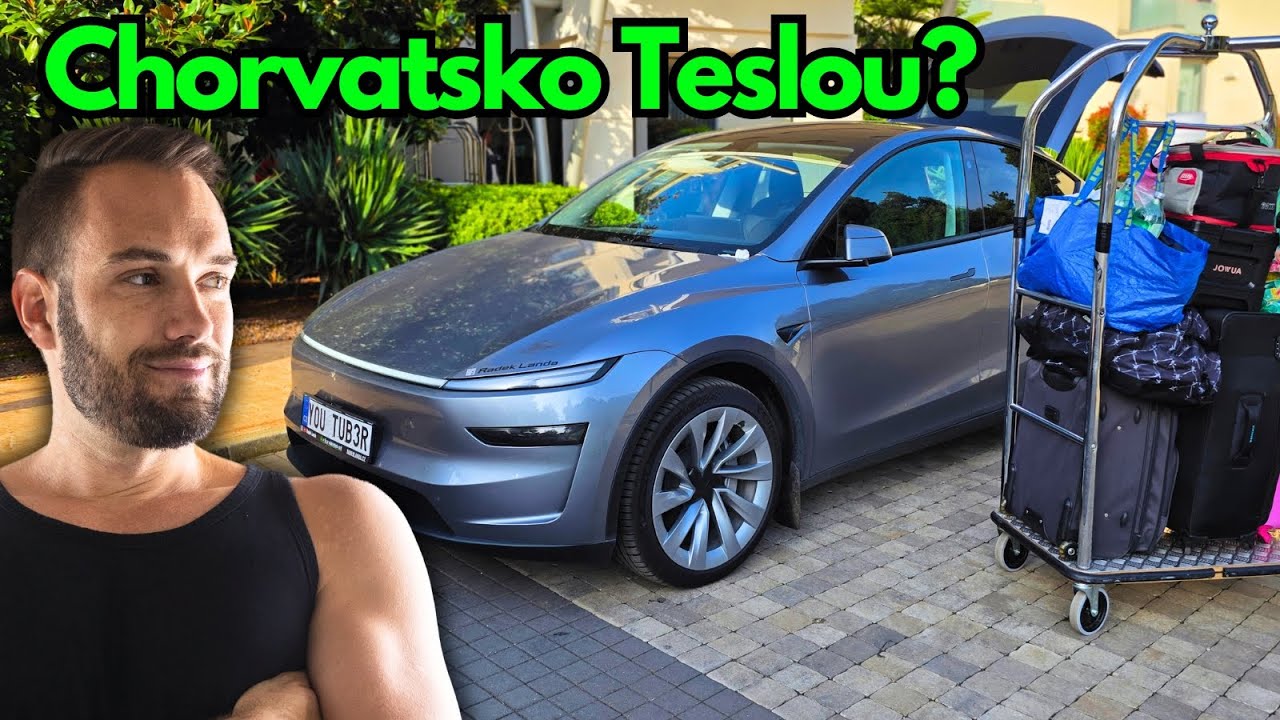 Realita vs Sliby: Dojezd Tesly Model Y 2025 Juniper na cestě do Chorvatska!