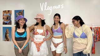 VLOGMAS #2: Christmas Shopping With Sisters &amp; Rating my Bikinis 🎁👙