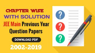 JEE MAINS PREVIOUS YEAR QUESTIONS PAPER FROM 2002 - 2019 ENGLISH AND GUJARATI MEDIUM DOWNLOAD FREE screenshot 5