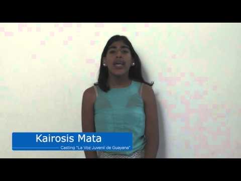 #LaVozJuvenilDeGuayana Clasificado 60: Kairosis Mata