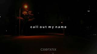 the weeknd - call out my name (sped up + reverb)