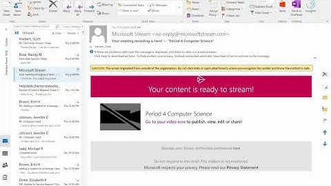 Embed Teams Meeting video into a Schoology Page