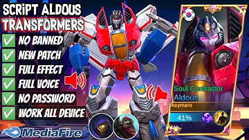 Script Aldous transformers Starscream full effect and voice no password [PATCH JULIAN]