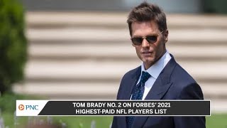 Tom Brady No. 2 On Forbes' 2021 highest-paid NFL players list