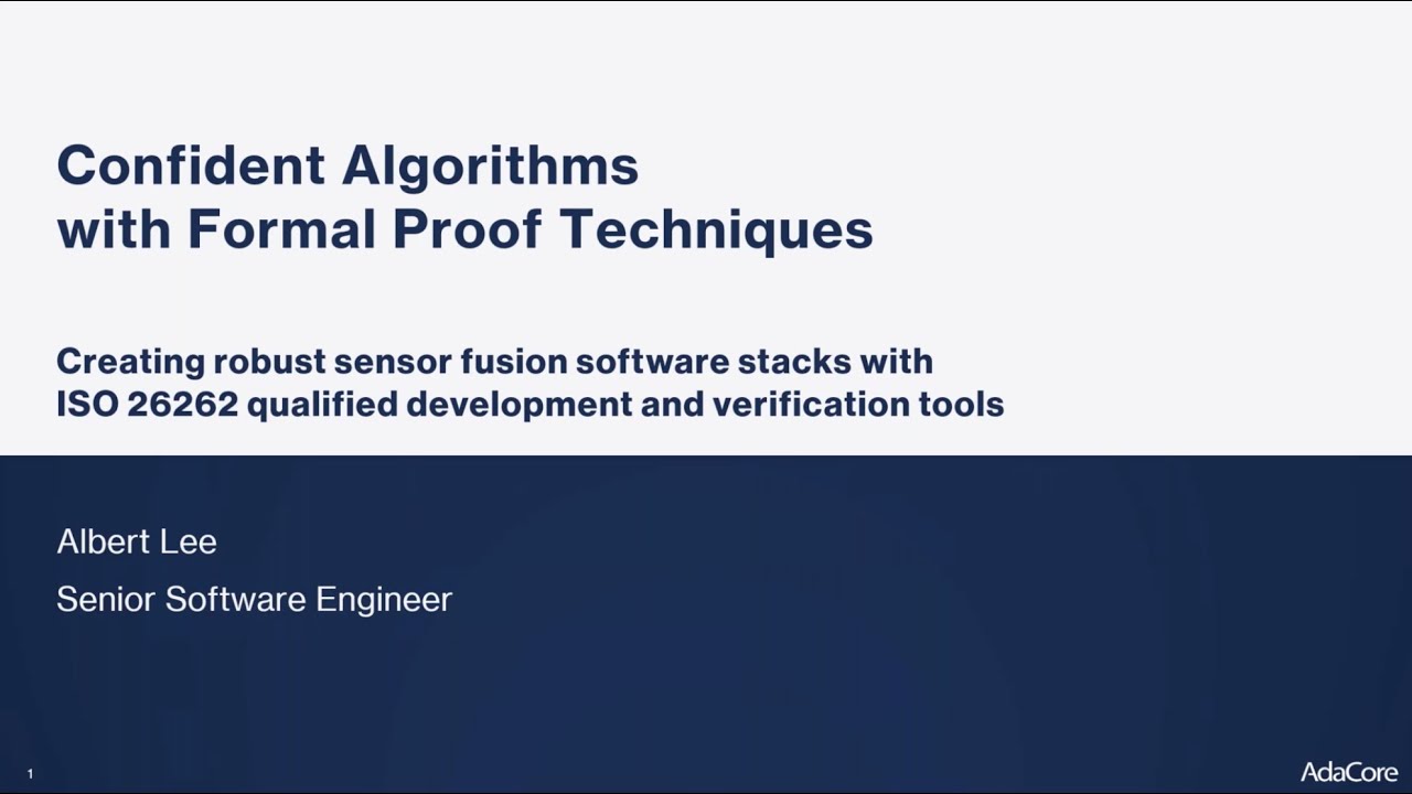 Confident Algorithms with Formal Proof Techniques - YouTube
