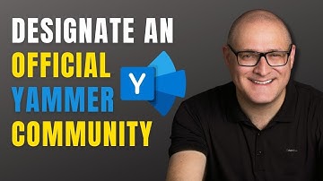 How to mark a Yammer Community as an official community within an organization