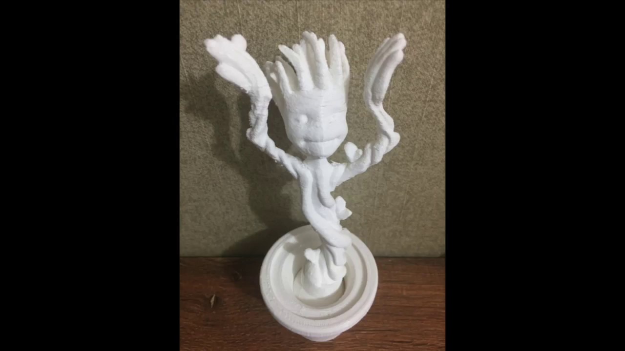 3D Printer Time Lapse - Dancing Groot - YouTube