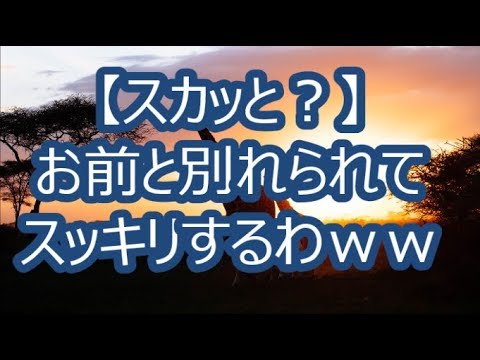【スカッと？】お前と別れられてスッキリするわｗｗｗｗ