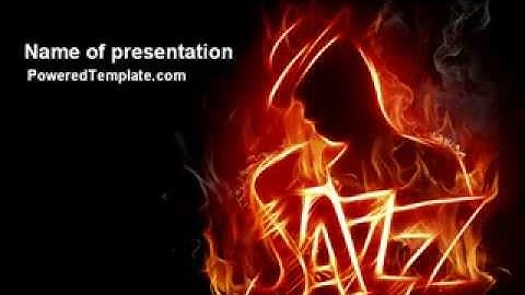 Jazz PowerPoint Template by PoweredTemplate.com