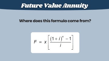 Future Value Annuity - Derivation