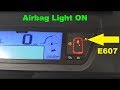 Citroen C4 Picasso Airbag light on error E607. Fault finding and repair.