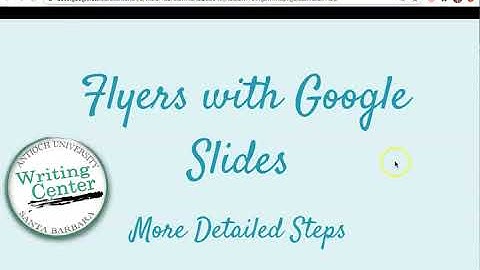 More tips for creating flyers with Google Slides