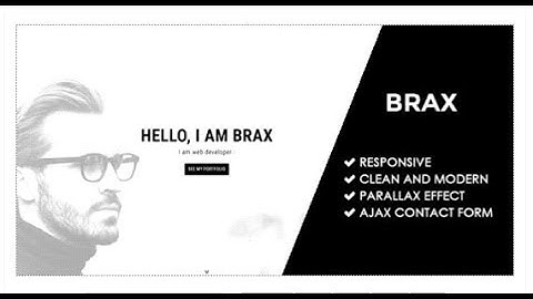Brax | Responsive Personal Portfolio Template | Themeforest Templates