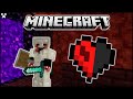 How Will We Do In The NETHER With ONLY HALF A HEART In Minecraft ULTRA Hardcore?!