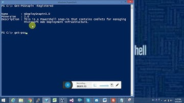 PSSnapin : loading and using PSSnaping in PowerShell