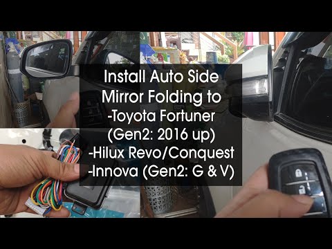 (DIY) Install an $8/₱300 Automatic side mirror folding module (Fortuner Gen2, Hilux, Innova etc)