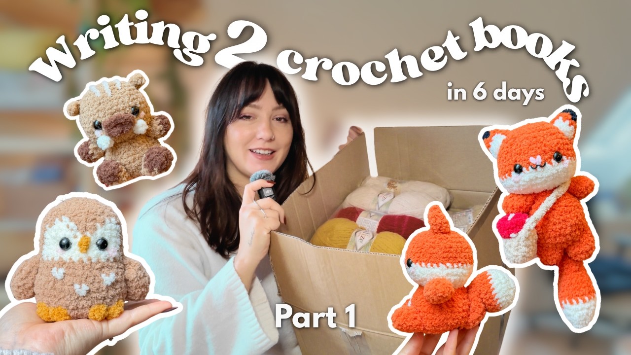 The Chaos of Writing 2 Crochet Books | Vlog Part 1 📖📚🧶