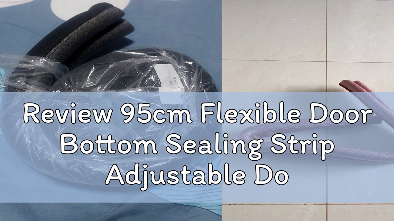 Review 95cm Flexible Door Bottom Sealing Strip Adjustable Door Dust Stopper Guard Blocker Sealer We