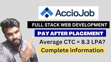 AccioJob Pay After Placement | AccioJob Full Stack Development Course Review | Must Watch