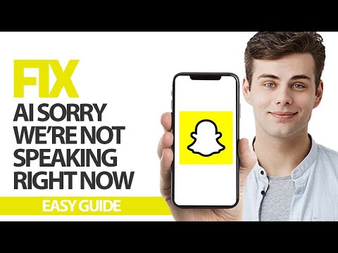 How To Fix Snapchat App AI Sorry We're Not Speaking Right Now Final Solution by R'TELE