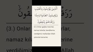 Bakara süresi 3.âyet