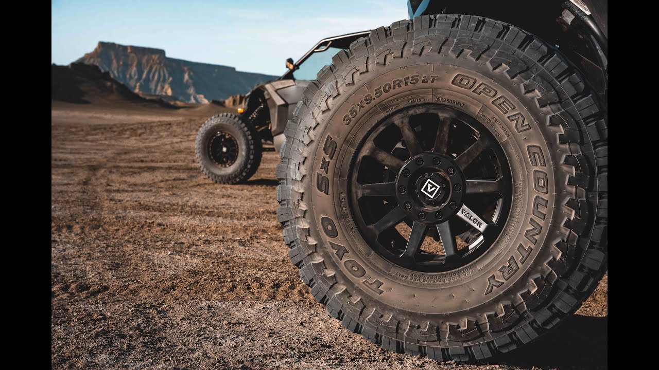 Valor Offroad V02 - Satin Black Dual Drill UTV Wheel