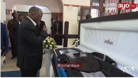 RAIS MAGUFULI AUAGA MWILI WA ALIYEKUWA MAKAMU MKUU WA CHUO CHA UDOM PROF MUBOFU