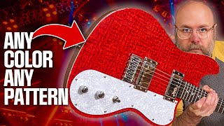 DIY Guitar Build! Ingenious Way of Adding Color and Patterns @MakeSomething
