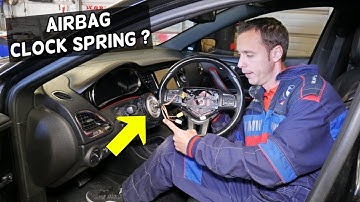 WHAT IS AN AIR BAG CLOCK SPRING. WHY STEERING WHEEL CONTROLS SWITCH NOT WORKING, AIRBAG LIGHT IS ON