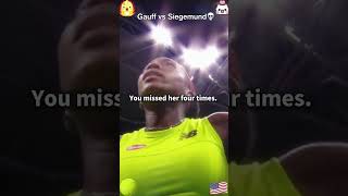 You could feel the tension 😬 - Gauff vs Siegemund #tennis #emotional
