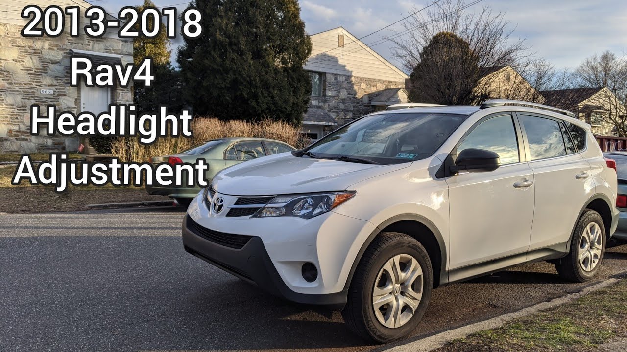 2013-2018 Toyota RAV4 headlight adjustment - YouTube