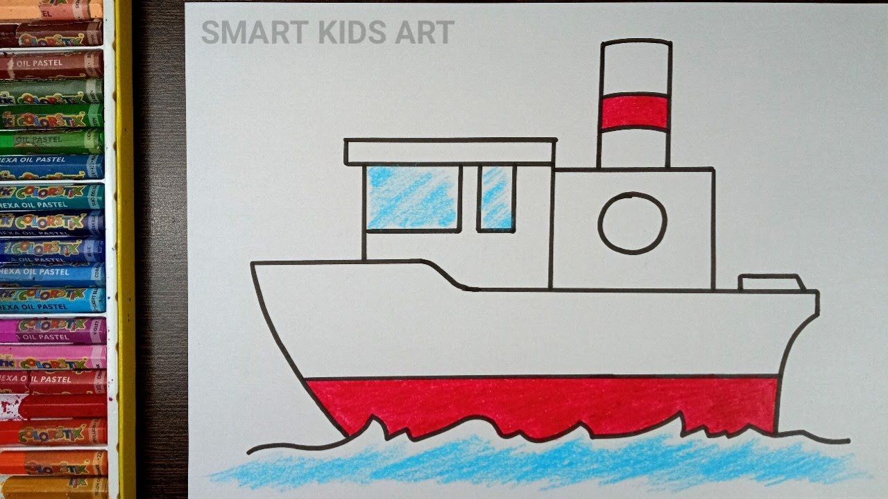 ▷ How to draw a boat step by step - YouTube | Boat drawing simple, Boat  drawing, Ship drawing