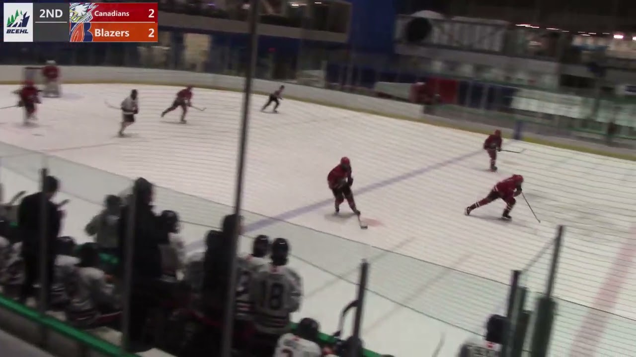 BCEHL: U18 Blazers' Caleb DeHoog scores playoff goal vs. U18 Canadians - March 10, 2023