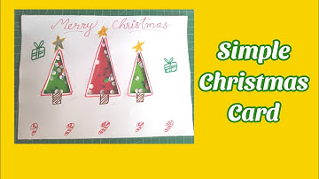 Simple Christmas card | Simple shaker card idea | Card ideas DIY | handmade card