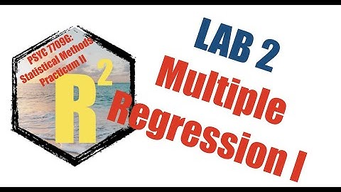 Psych Stats II: Multiple orthogonal linear regression
