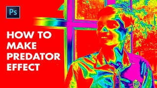 How to make predator Effect in Photoshop |  Learn Graphic Design For FREE!