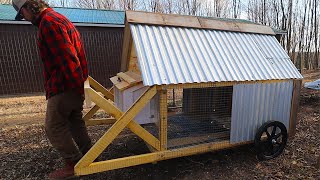 DIY Mobile Chicken Coop Built For the North
