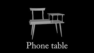 Autodesk Maya 2017 Modeling tutorial - 3d Modeling of a Phone Table screenshot 1
