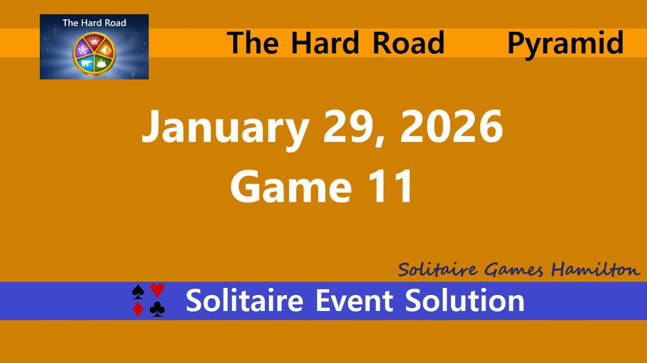 The Hard Road Game #11 | January 29, 2026 Event | Pyramid