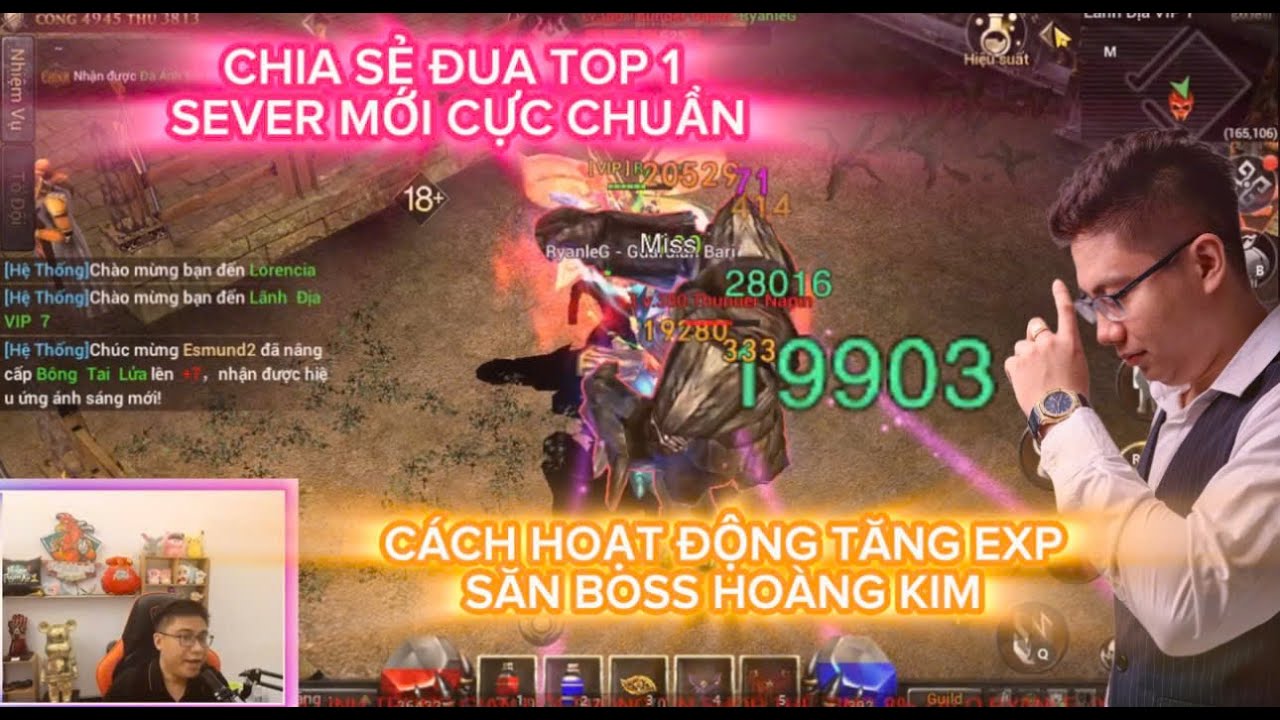 MU LỤC ĐỊA VNG : HƯỚNG DẪN ĐUA TOP SEVER - LÊN LV 95 CỰC NHANH - CÁC HOẠT ĐỘNG TĂNG EXP