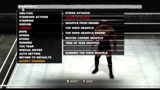 WWE 13 Fandango Moveset